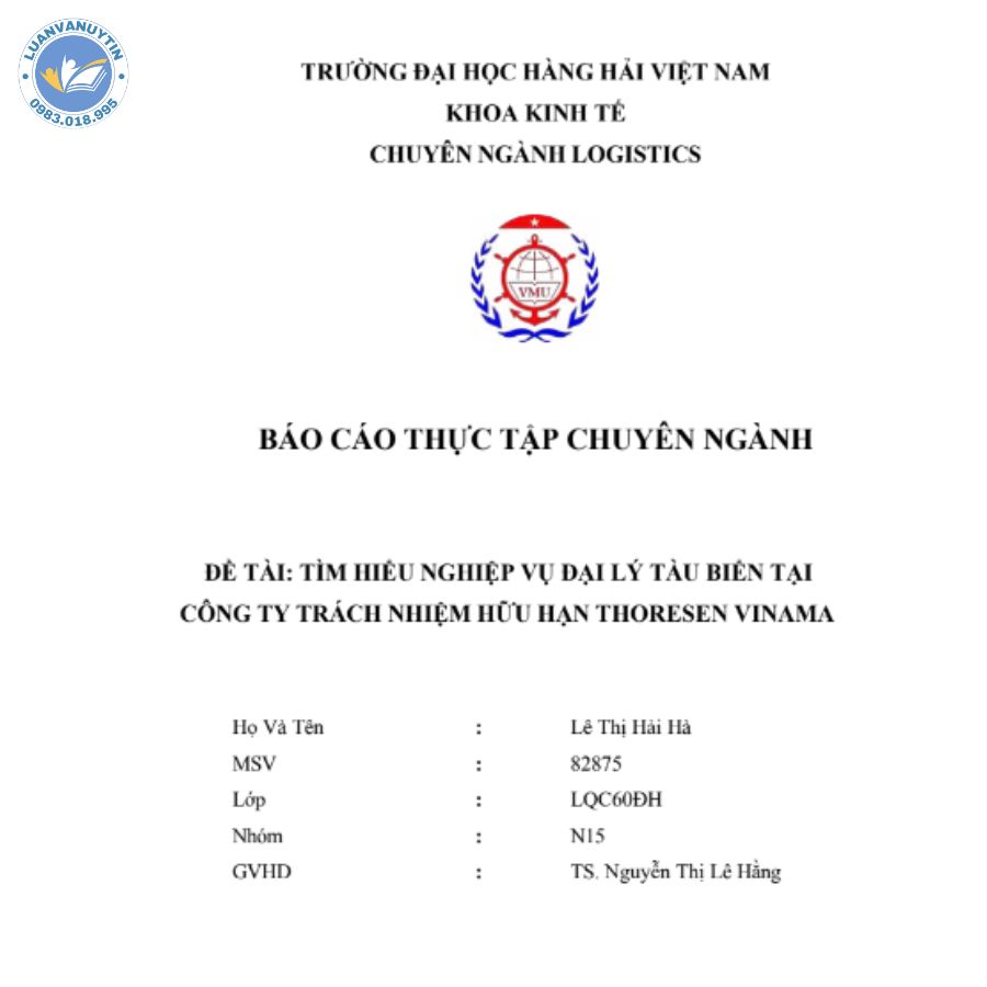 Tuyển chọn mẫu bài báo cáo thực tập Logistics xuất sắc nhất 2024 6 Báo cáo thực tập Logistics mẫu 7