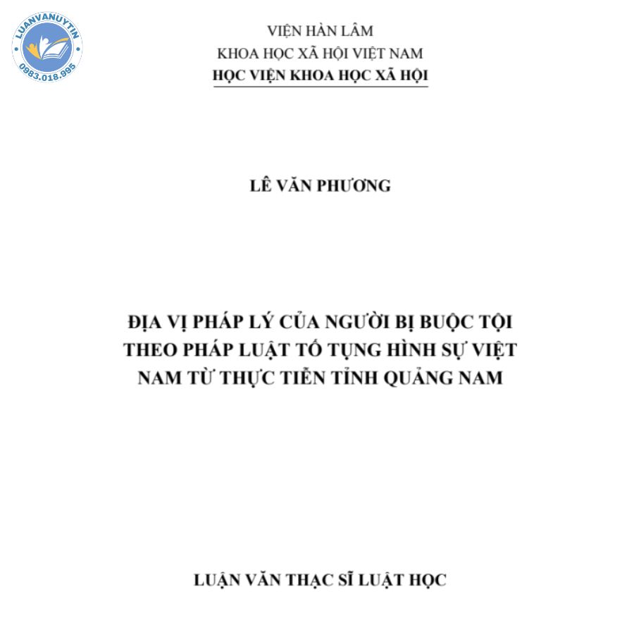5 mẫu + 100 đề tài luận văn luật hình sự đạt trọn điểm 10 5 Mẫu luận văn luật hình sự số 5
