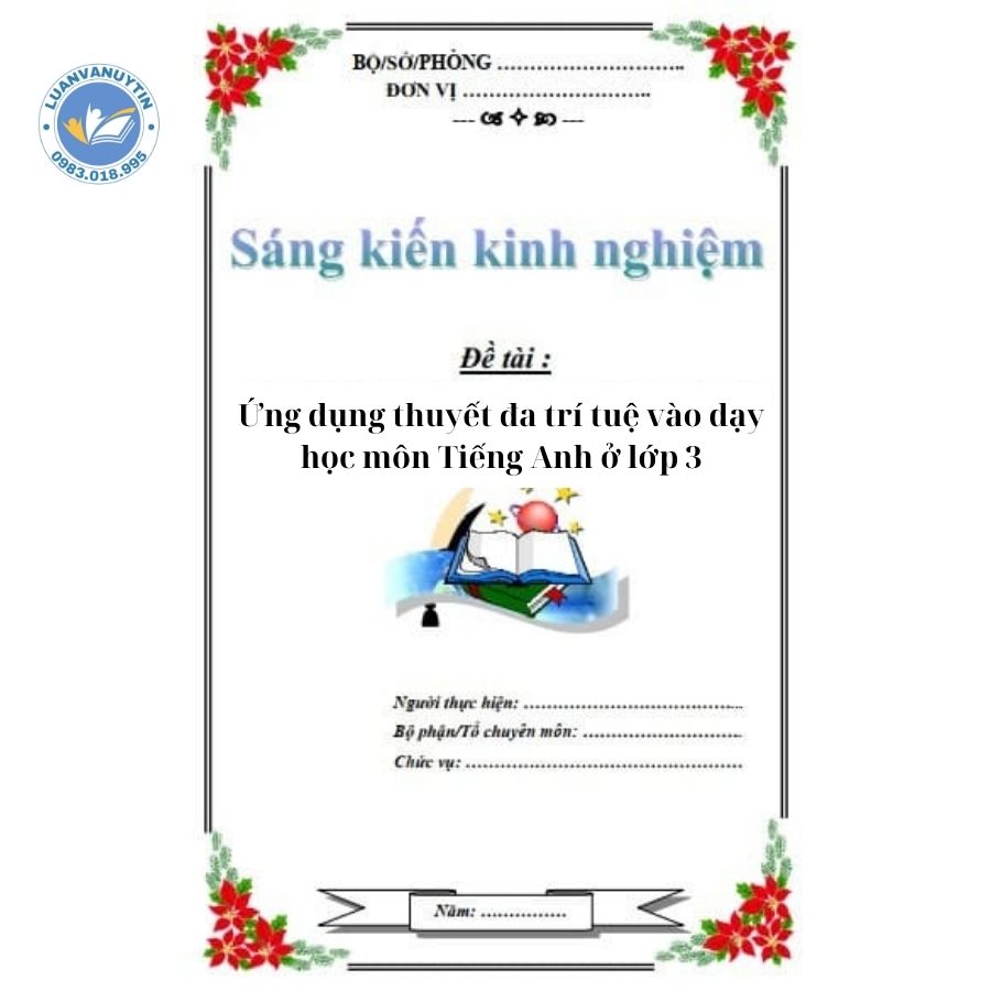 Tải miễn phí 9 mẫu sáng kiến kinh nghiệm tiếng Anh tiểu học theo từng lớp sáng tạo nhất 2024 5 Sáng kiến kinh nghiệm tiếng Anh tiểu học lớp 3 - mẫu số 3