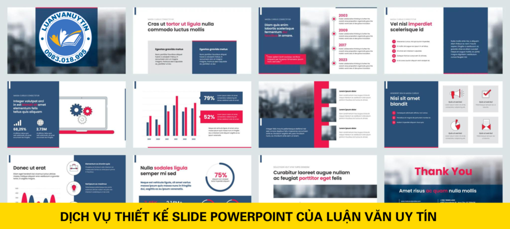 Dịch vụ thiết kế slide powerpoint của Luận Văn Uy Tín