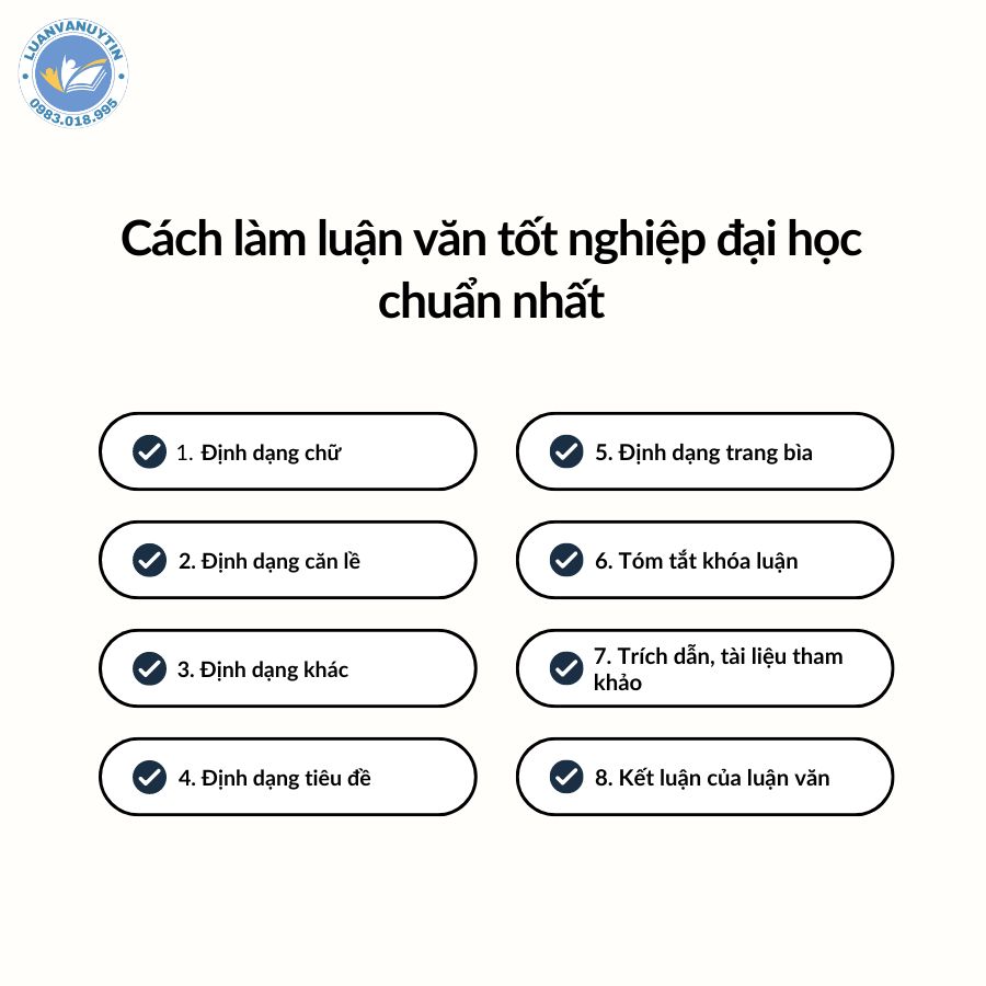 Cách làm luận văn tốt nghiệp đại học chuẩn nhất