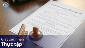 giấy xác nhận thực tập