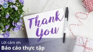 lời cảm ơn báo cáo thực tập