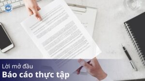 lời mở đầu báo cáo thực tập