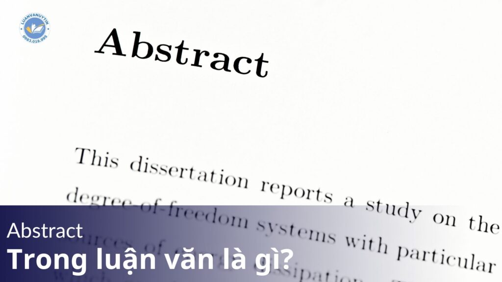 Abstract trong luận văn là gì?