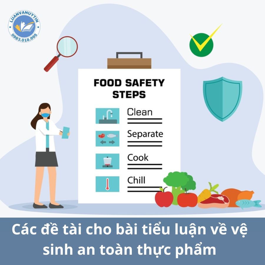 Các đề tài khai thác cho bài tiểu luận về vệ sinh an toàn thực phẩm