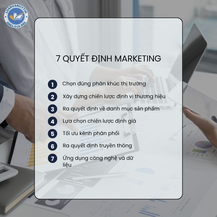 7 quyết định Marketing